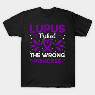 Lupus Picked The Wrong Princess Lupus Awareness T-Shirt